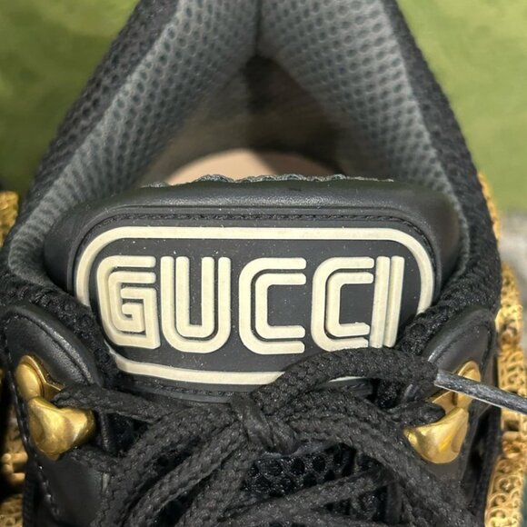 Gucci X SEGA Mesh Suede Calfskin Crystal Women's Size 39 Sneakers SPB-SAL 341230 - Picture 2 of 11